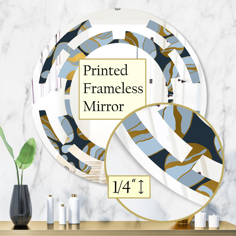 Miroir mural Space, H 23,6 po x l 23,6 po, Space Marble Design IV