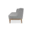 Canapé rembourré gris clair avec pieds en bois l 72 po Laguna-340146115