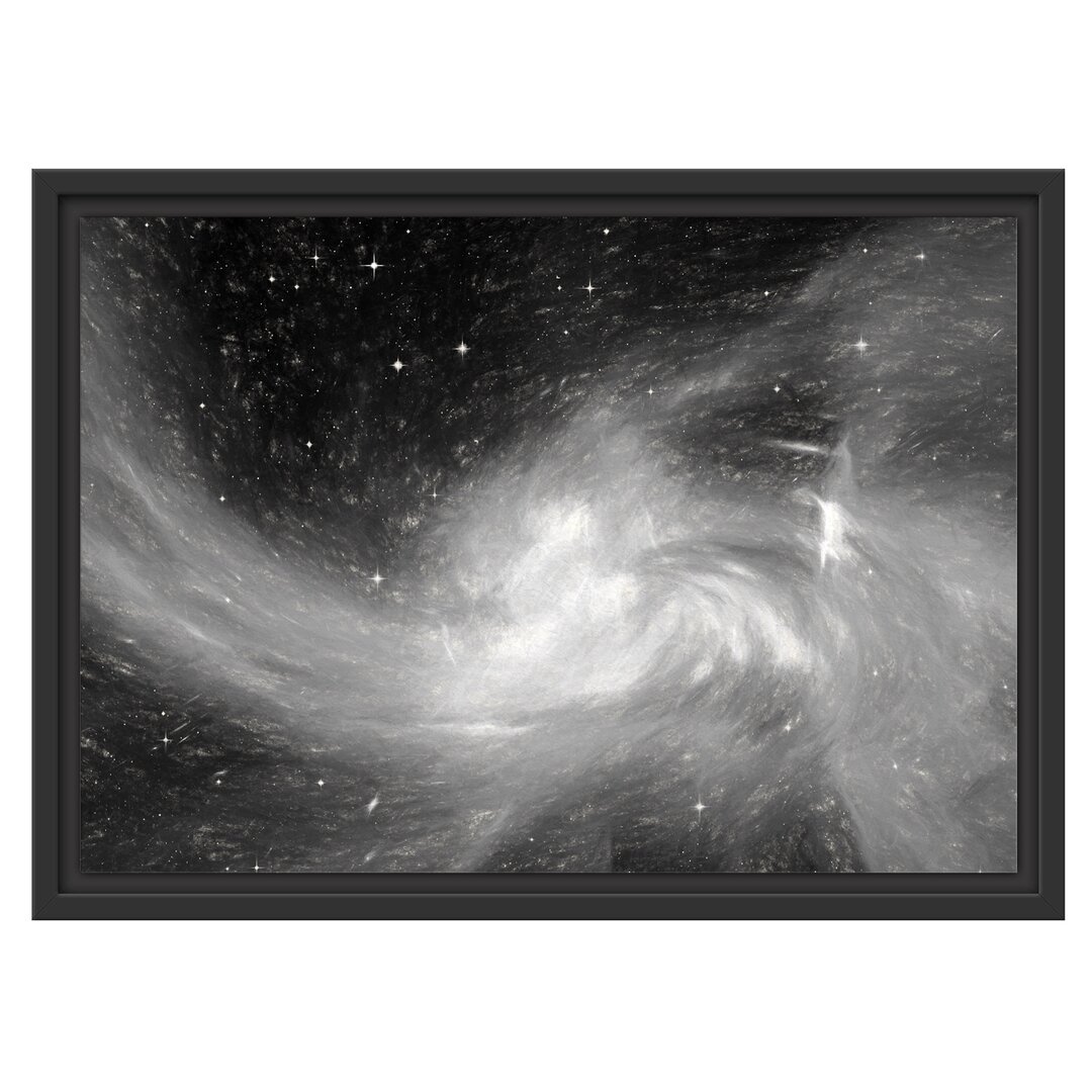 Gerahmtes Wandbild Sterne Galaxie