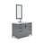 Elizabeth 48" Carrara White Marble Countertop Bath Vanity with Faucet and Mirror-967536083-967536084