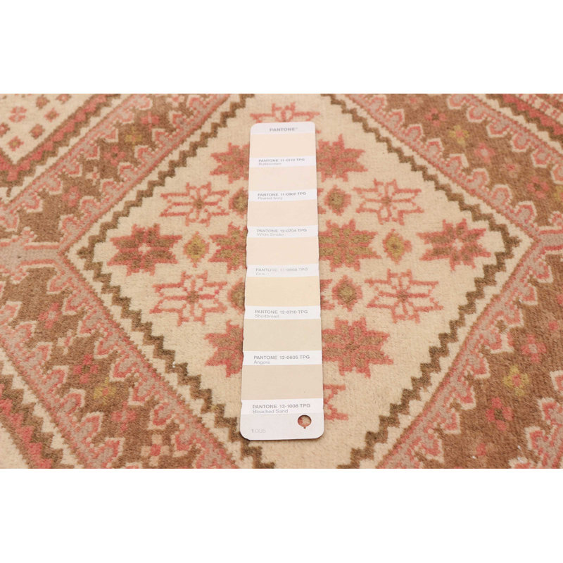 Tapis de couloir unique en laine de style années 1990 de 3 pi x 11 pi 5 po Orbisonia