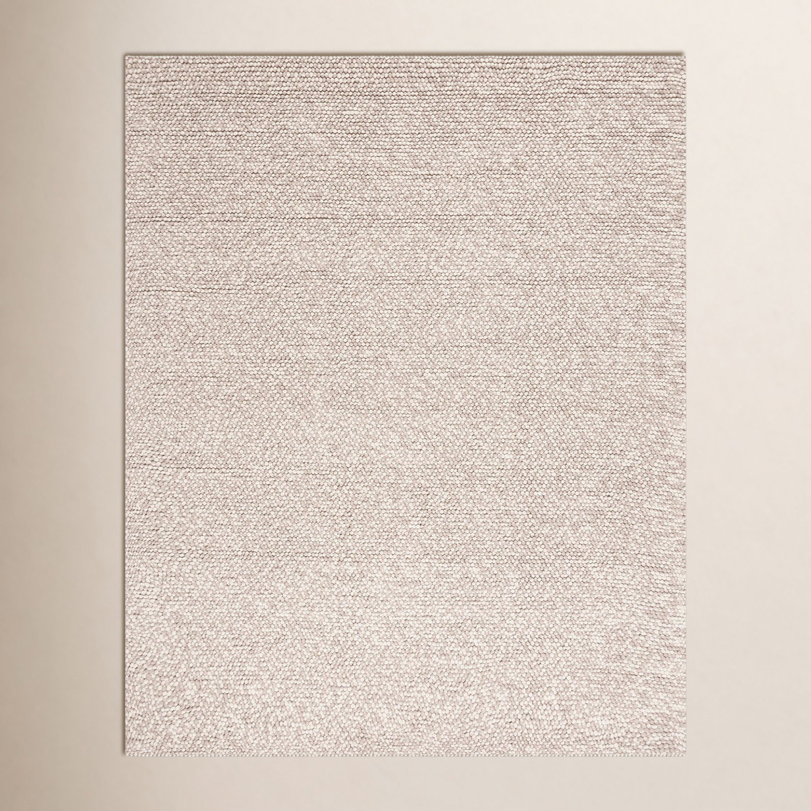 Elle Handmade Beige Rug, Rectangle 6' x 8'