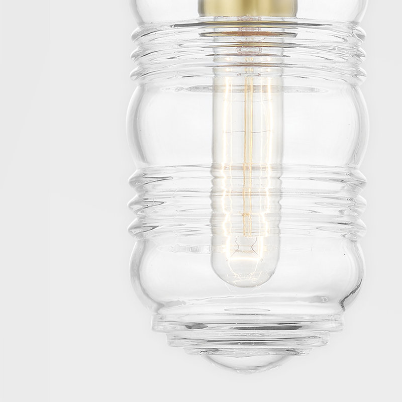 2 - Light Dimmable Vanity Light, Aged Brass
