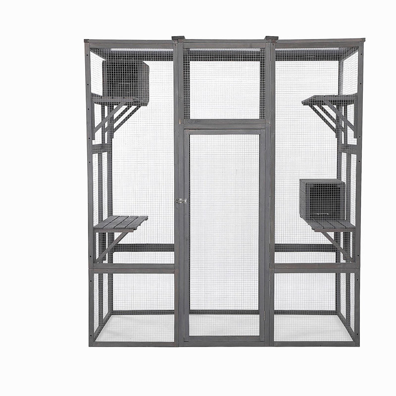 Extra Large Cat Cage - Gray