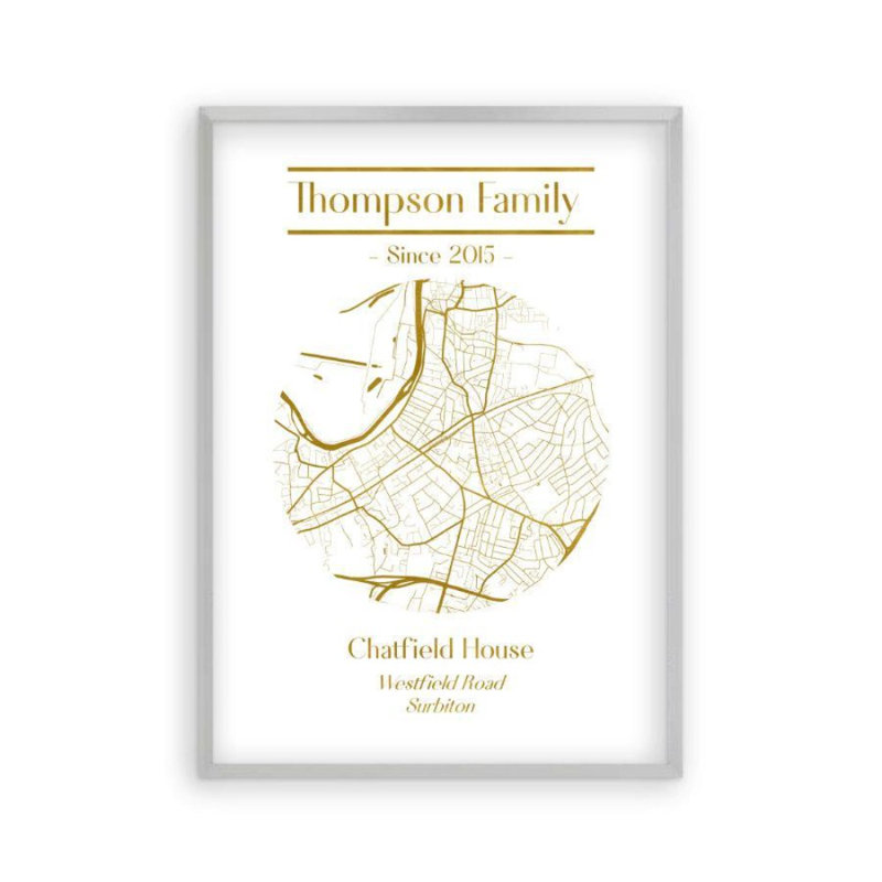 Print, 31 cm H x 22 cm W x 2.5 cm D, Matt Silver Frame