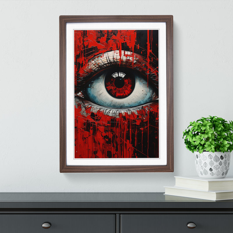 Eye Futurism - Framed Print, Walnut, 64cm H x 46cm W x 2cm D