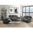 Kalen Gray Chenille Sofa w/ Drop Down Table