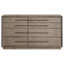 Commode 8 tiroirs Taupe