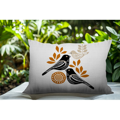 Oreiller rectangulaire réversible intérieur / extérieur Della Bird