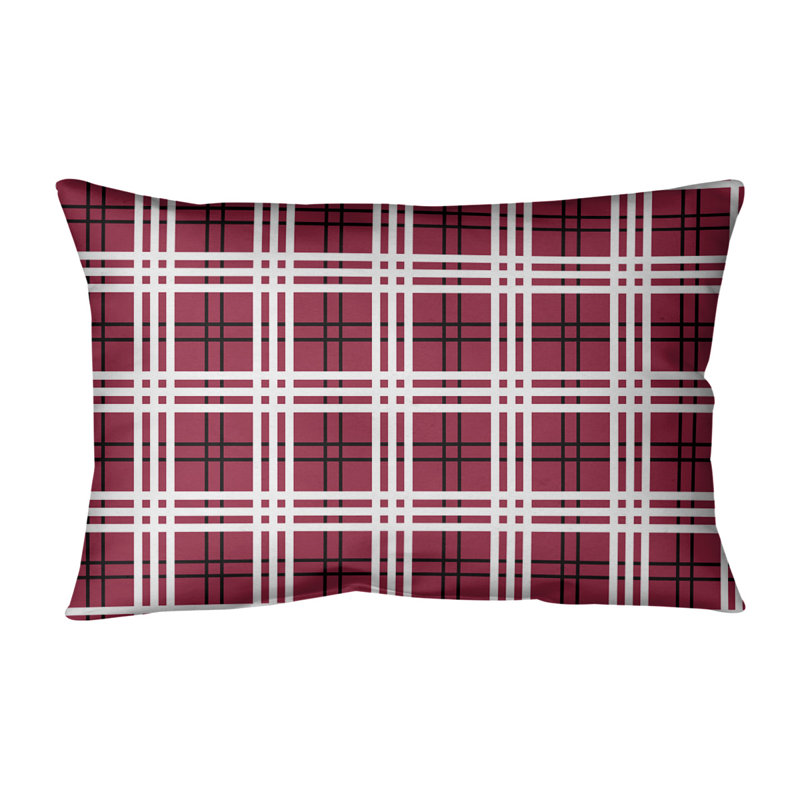Housse de coussin Luxury Arizona, Rouge / Noir / Blanc