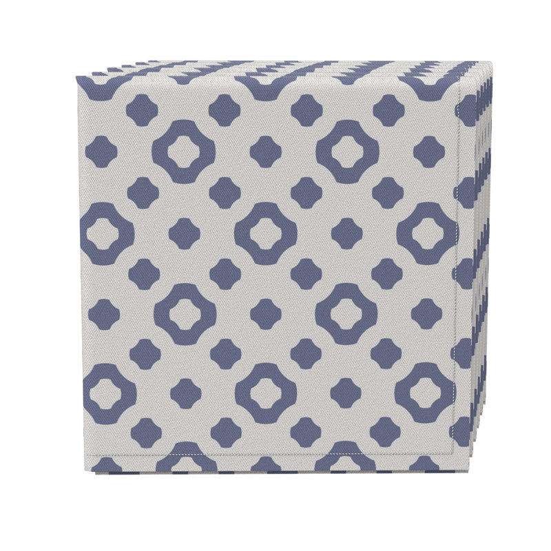 Rectangular Floral Cotton Twill Tablecloth