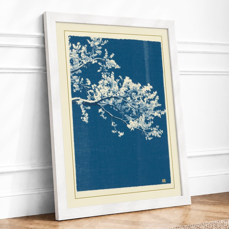 Delicate Branches Botanical - Print, A1 - 84.1 x 59.4 cm, White