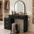Makeup Vanity with Mirror, Vanity Set,  Stool Included, for Bedroom-940482893