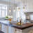 Grisella 1 - Light Single Cylinder Kitchen Island Pendant with Seeded Glass(1-Set)