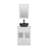 Arza 24'' Single Bathroom Vanity with Solid Surface Top-1447608951
