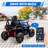 12V Ride On Car for Big Kids, Electric Off-Road Vehicle with Remote Control, 4-Wheel Suspension, LED Lights & Bluetooth for 37Months-96Months, Blue-118044457