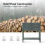 Table de bout en bois massif transitionnel avec station de charge intégrée Abigail-1970628049