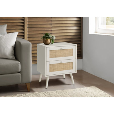Table d'appoint, table d'appoint, bout, chambre à coucher, salon, table de chevet, tiroir de rangement, stratifié, moderne, contemporain