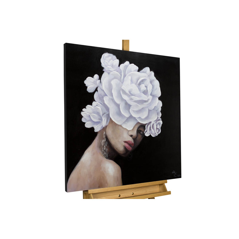 Hand -painted acrylic painting Queen of the Roses