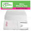 Sacs pour t-shirts en plastique réutilisables blancs de 8 po x 4 po x 16 po Ecoqualité
