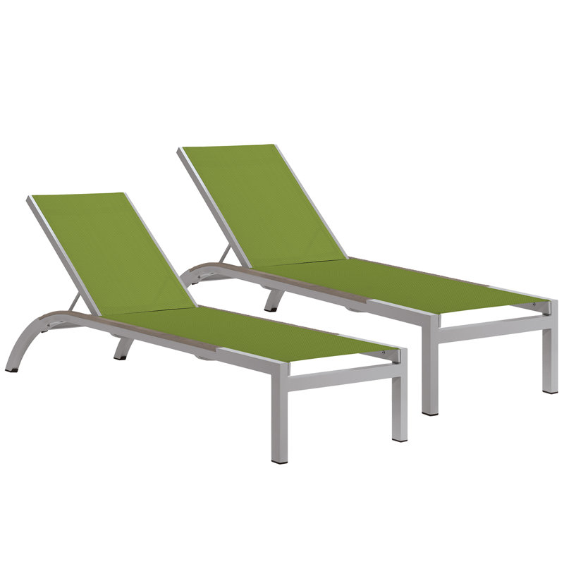 Argento Outdoor Chaise Lounge, Go Green