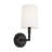 Thomas O'Brien Coughlin 1 Light Bathroom Bedroom Wall Fixture With White Linen Shade-1563002249