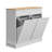 40 in. W x 14 in. D x 36 in. H Ready to Assemble Floor Base Tilt-Out Trash Kitchen Cabinet with 2-Drawer Trash Can not included-108845591