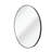 Black Aluminum Framed Round Bathroom Mirror, Modern Circular Wall Vanity Mirror