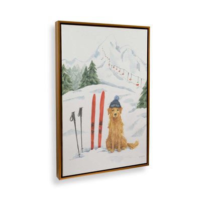 Apres Ski Dogs by Jenaya Jackson Art Print