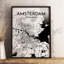 Amsterdam City Map - No Frame Print-731372272