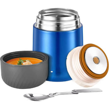  Bento Box with Thermos, Stainless Steel Food Jar for