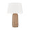 Thom Filicia Dumar 1 Light Bedroom Home Office Living Room Lamp In Blonde Rattan Finish With White Linen Shade