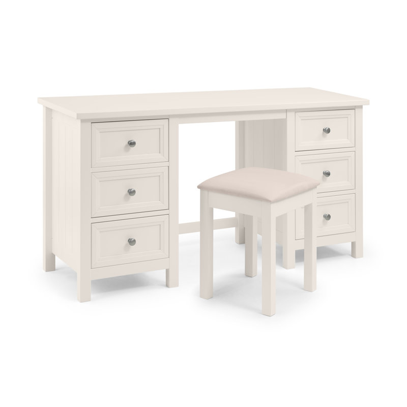 Jarin Dressing Table, Surf White