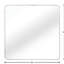 Miroir carré de 36 po de diamètre pour salle de bain contemporaine, verre de 4 mm, cadre rouille, crochets renforcés de grande qualité moderne sans installation