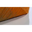Tapis orange en coton tissé à plat à la main à motif abstrait Annia-22810032