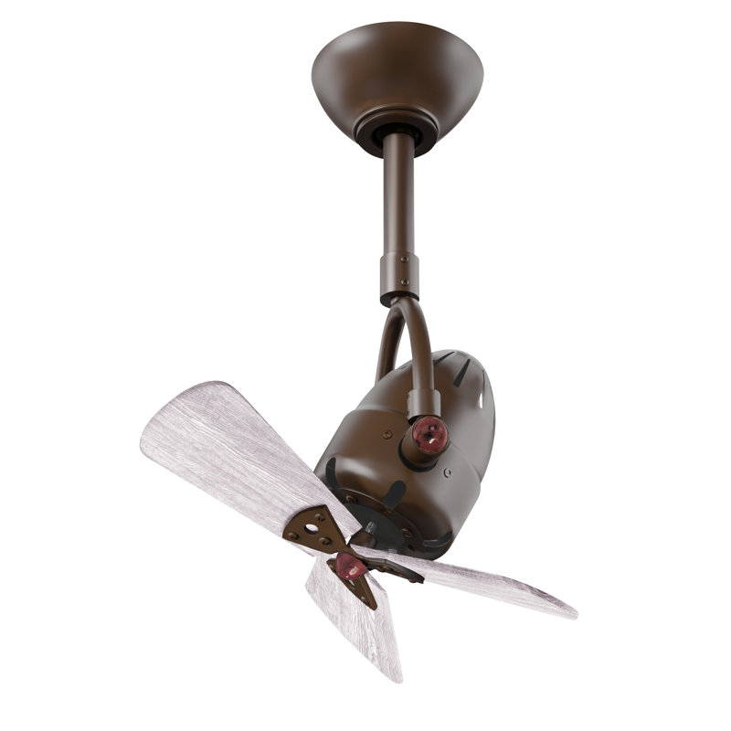 Downrod Ceiling Fan, Barn Wood Tone, Textured Bronze
