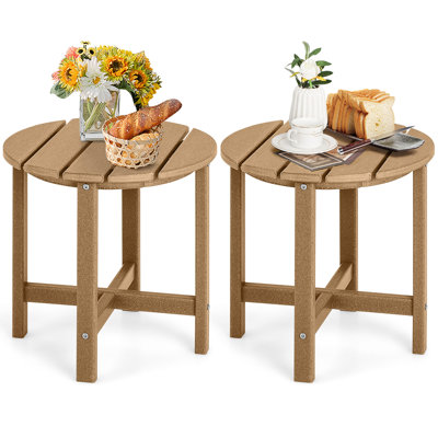 High-Density Polyethylene (HDPE) Round Side Table