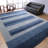 Kenshawn Striped Hand-Knotted Wool Blue Area Rug-29306177