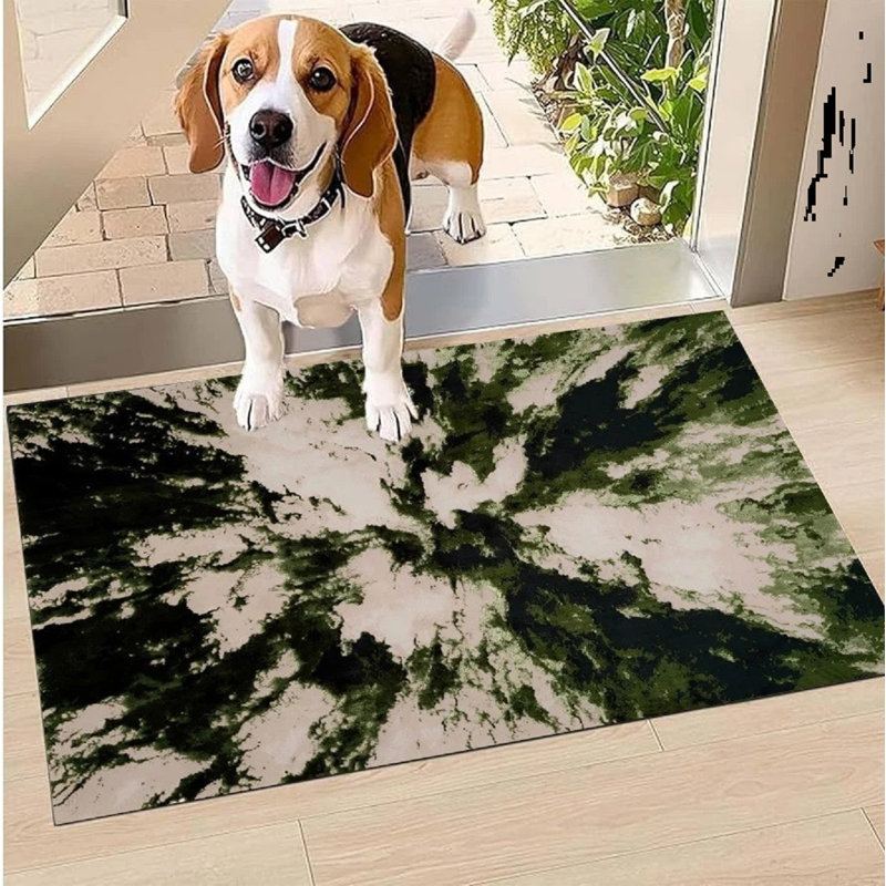 Area Rug, Rectangle 60 x 110 cm, Green