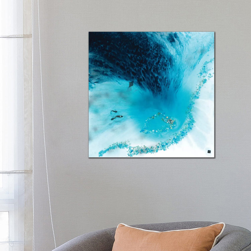 Blue Lagoon by Antuanelle - Wrapped Canvas Print, 66.04 cm H x 66.04 cm W x 3.175 cm D