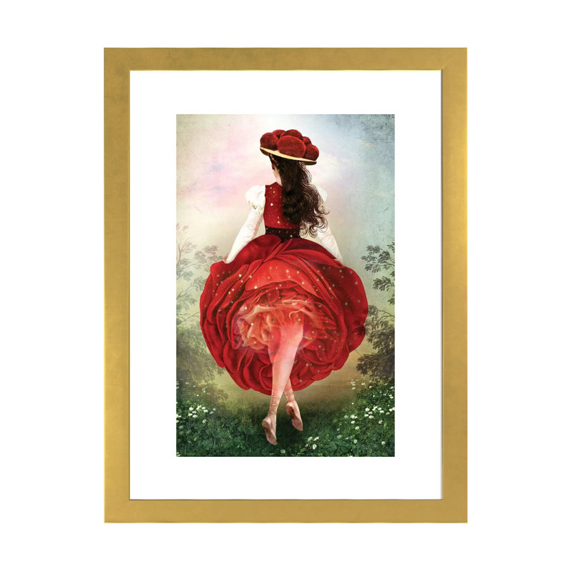 Schwarzwald Champagne by Catrin Welz-Stein - Print, Gold Paper, 32" H x 24" W x 1" D, White