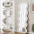 cream white mirror