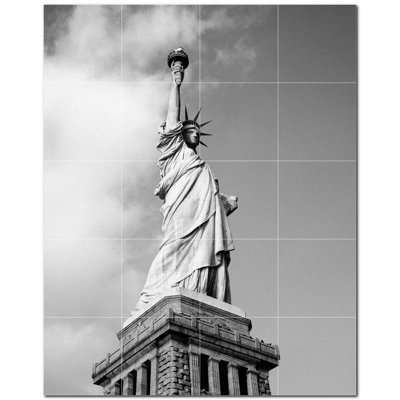 Famous Places Photo 8 in. x 8 in. Ceramic Decorative Mural