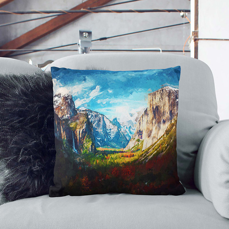 Square Throw Cushion, 40cm H x 40cm W x 15cm D