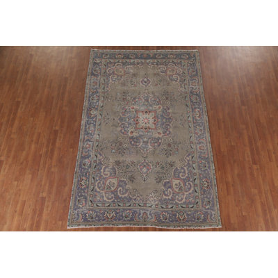 Handmade Wool Traditional Area Rug 6x10