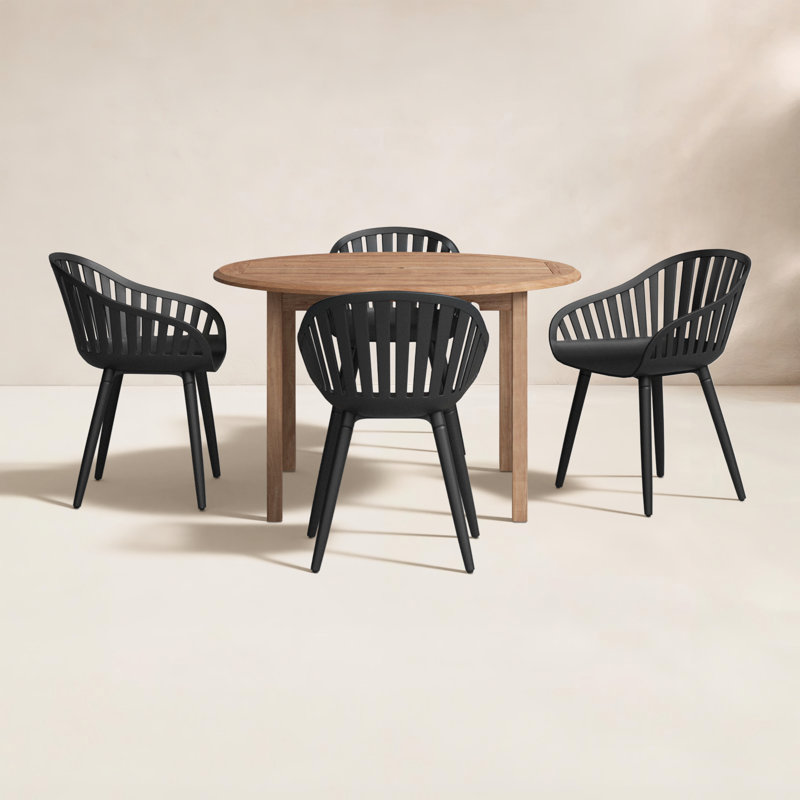 Ensemble de salle à manger Anautica, Noir
