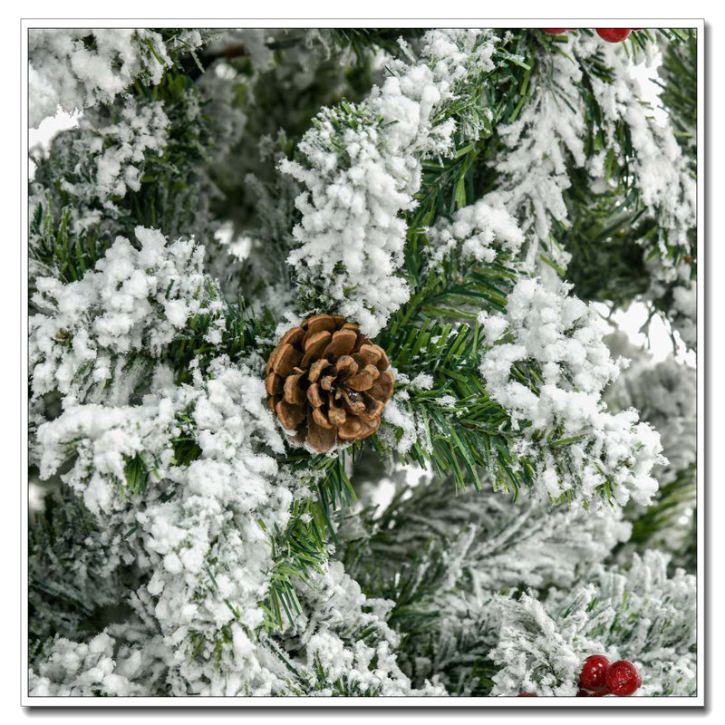 Arbre de Noël artificiel enneigé 9 pi