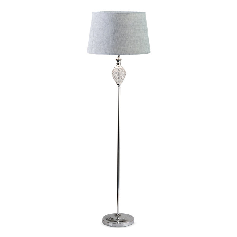 Owensburg 161cm Chrome Traditional Floor Lamp
