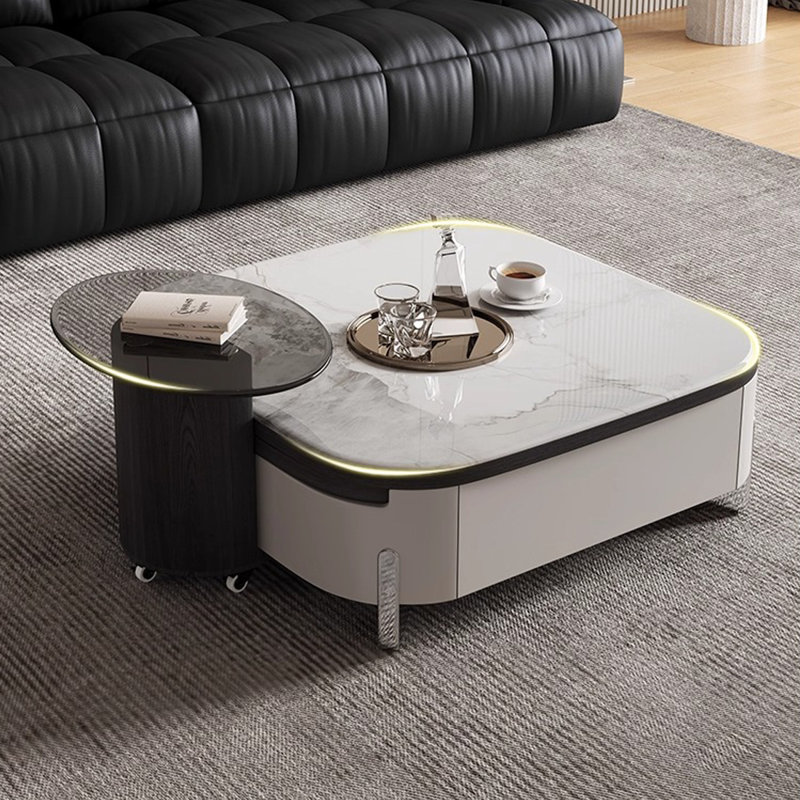Table basse extensible en marbre