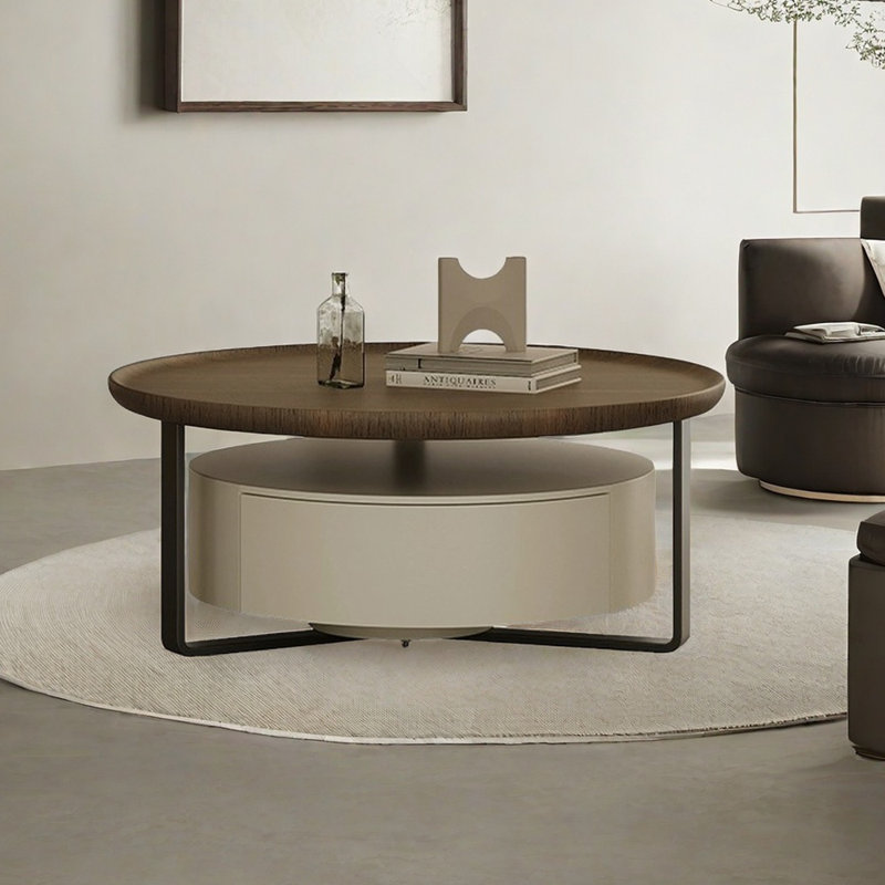 Table basse Creative avec placage fumé